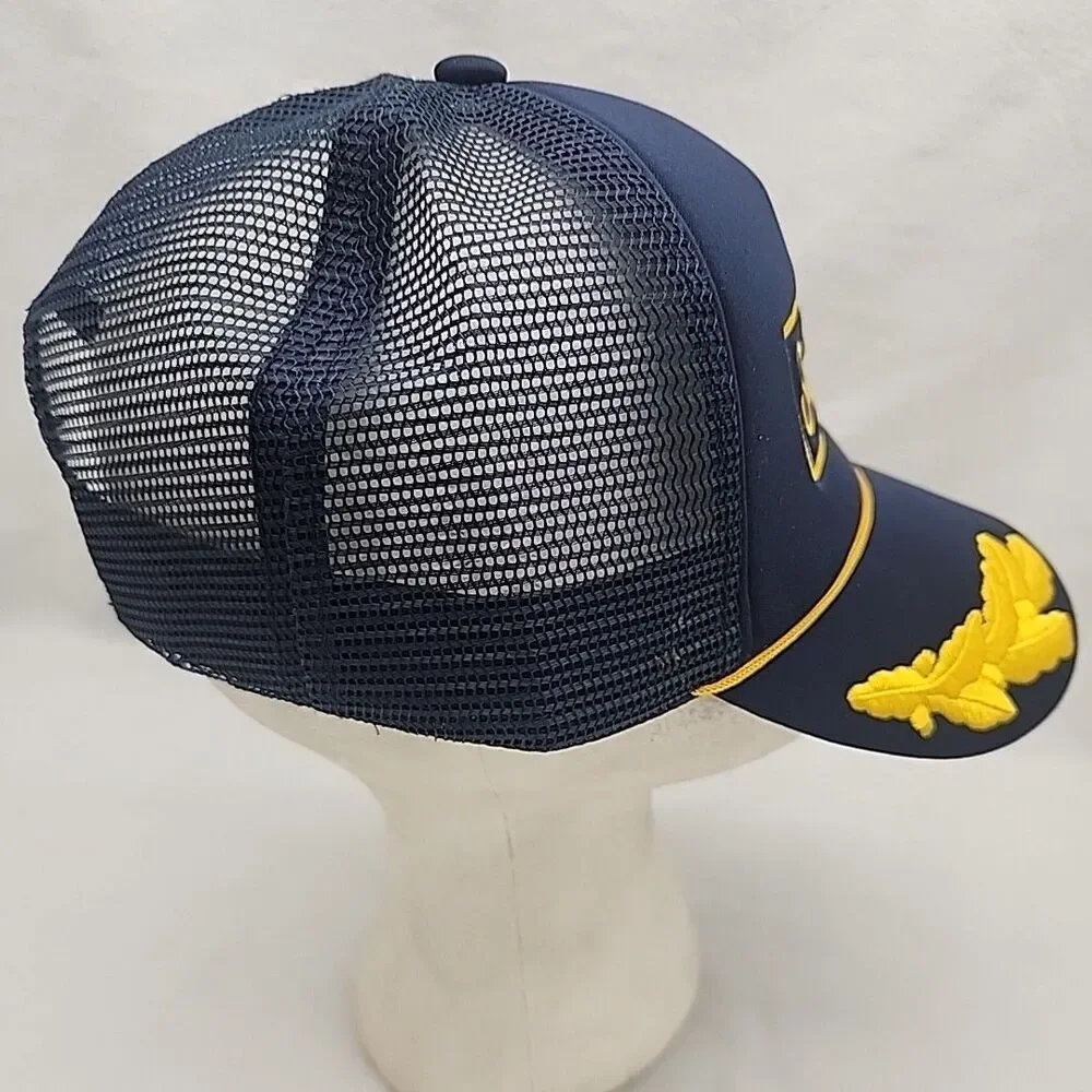 Cap Surfside Scrambled Eggs Gold Leaf Navy Foam Front Trucker Mesh Snapback Hat